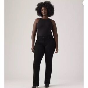 NWT Levis Classic Bootcut Jeans Womens 26W M Black Stellar Stretch Mid Rise
